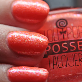 Lollipop Posse Lacquer Metaphorical Gin and Juice with top coat