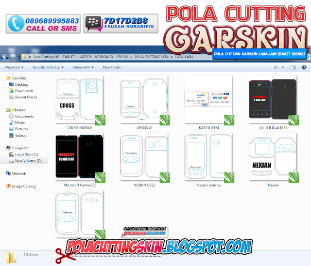 Pola Cutting Garskin LAIN-LAIN [Paket Bisnis]