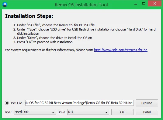 Remix OS Installation Tool