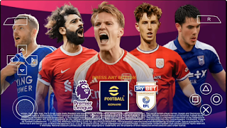 Download eFootball 2024 PES EFL Edition PPSSPP Real Face Camera PS5 New Kits And Latest Transfer Peter Drury Commentary
