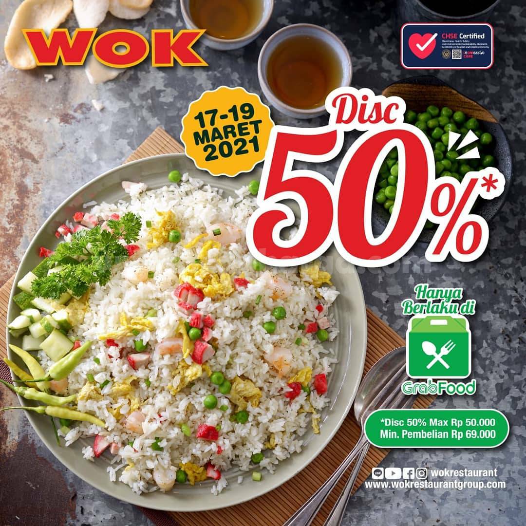 Promo WOK Restaurant TERBARU untuk bulan Maret 2021 - Diskon dan Promo WOK GRABFOOD dapat kalian lihat secara lengkap di SCANHARGA.