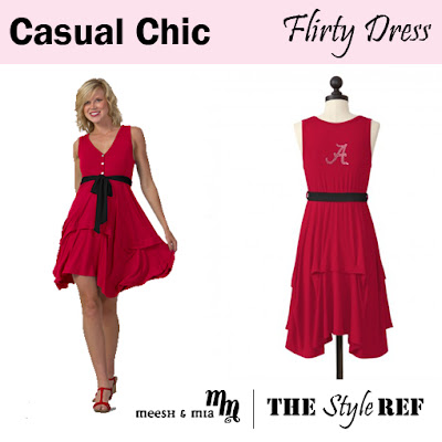 Casual Chic: Meesh and Mia Flirty Dress in Alabama Crimson Tide