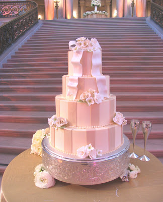 This wedding cake was created for Melissa's wedding at the beautiful City