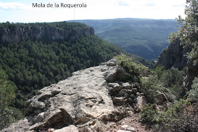 MOLA D'ESTATS - LES 3 CREUS - TAULA DELS QUATRE BATLLES, Camí Carboner al Coll de Viladecabres i la Mola de la Roquerola