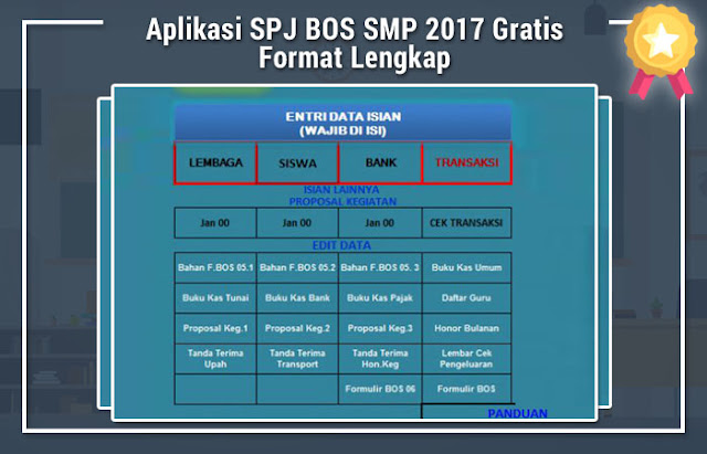 Aplikasi SPJ BOS SMP 2017 Gratis Format Lengkap