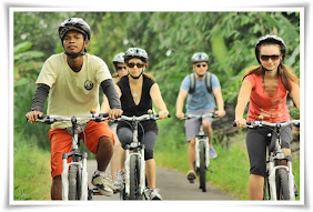 Bali countryside cycling tour - Ubud Bike tour- long Landscape cycling trek