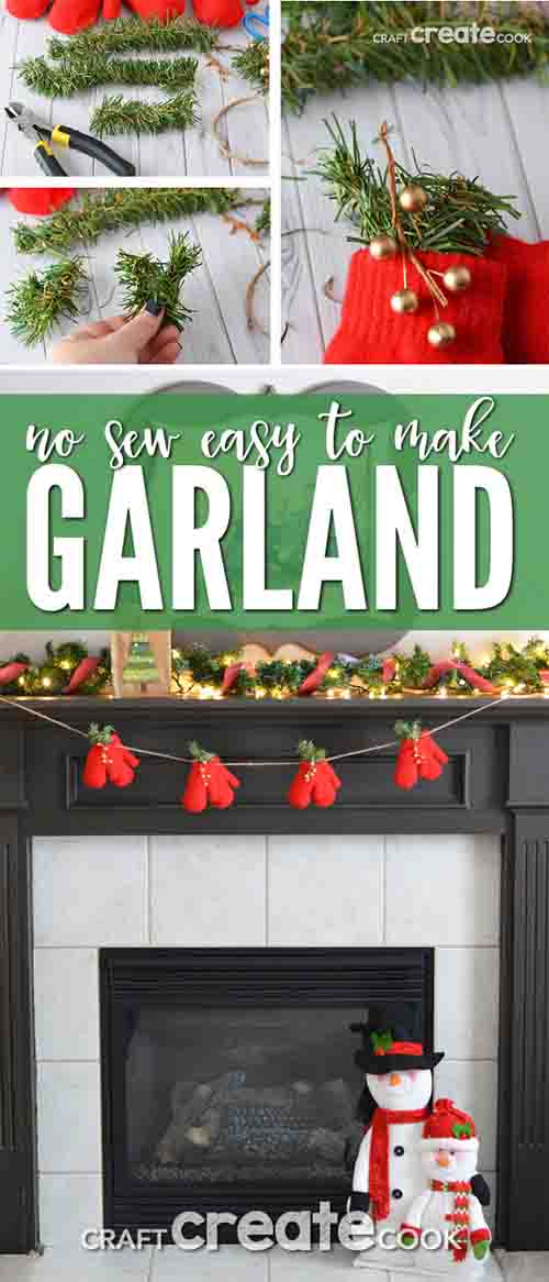 How to Make a Christmas Mitten Garland