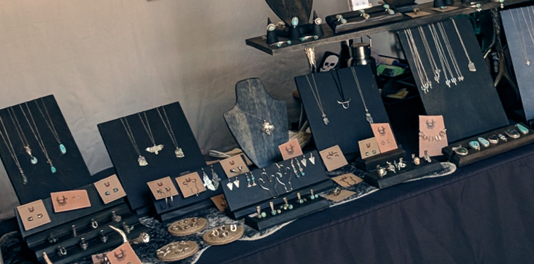 High and Dry set up for a jewelry show