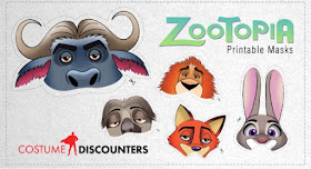 Zootopia printable masks