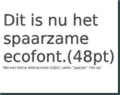 Ecofont