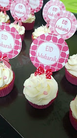 Suikerfeest cupcakes, suikerfeest printables, suikerfeest roze, suikerfeest cupcakes, action traktatie, traktatie van de action