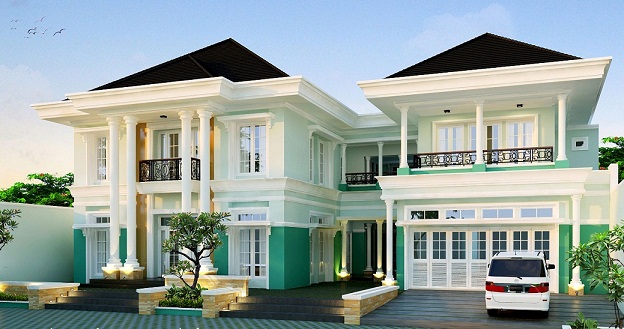 Contoh Desain Rumah Minimalis  2 Lantai