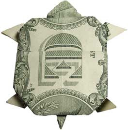 amazing money sculptures of Turtle