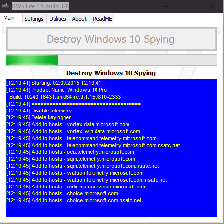 Descargar Destroy Windows 10 Spying Español + Serial