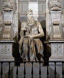Michelangelo's Moses is part of a huge funeral monument