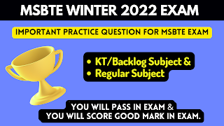 MSBTE Important Practice Questions for Exam