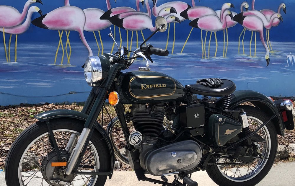 : Royal Enfield keeps a date with flamingoes