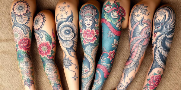 Popular half sleeve tattoo designs