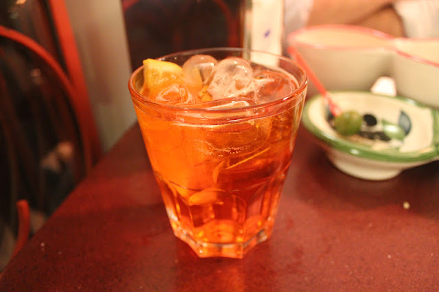 Aperol spritz in Positano, Italy