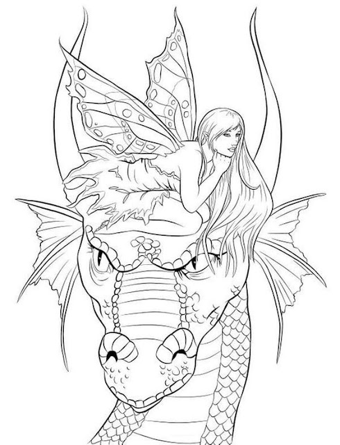 Fairy-and-Dragon-Tattoo-design