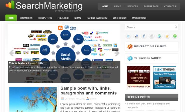 Search Marketing Business Wordpress Theme