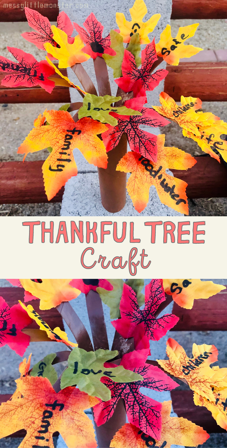 Thankful tree craft for kids. Thanksgiving tree.