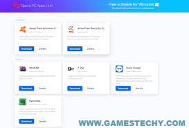 Opera PC Apps Hub free pc software