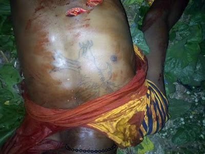  Photos: Alleged notorious cultist and former hitman for Eiye cult group killed on Christmas Day in Kwale, Delta State