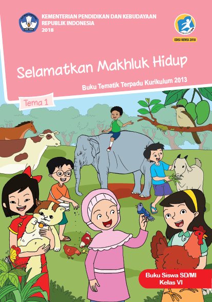 Download Buku Guru dan Siswa Kelas 6 SD MI Semester 1 Tema 