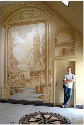 Wall  on 3d Wall Paintings Illusions   Optical Illusion