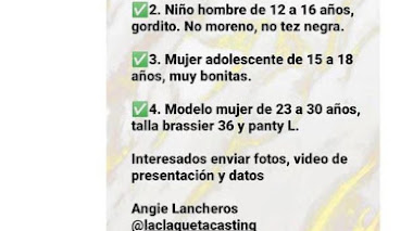 CASTING en BOGOTA: Se buscan CHICOS/AS de diferentes edades para PUBLICIDAD