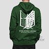 fashion cowok fashioncowok Jaket Anime Shingeki no Kyojin - Green Hoodie