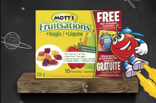 Mott's Fruitsations Free Fruit Rockets Coupon