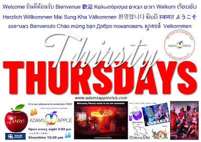 Thirsty Thursday at Adams Apple Club Chiang Mai Thailand