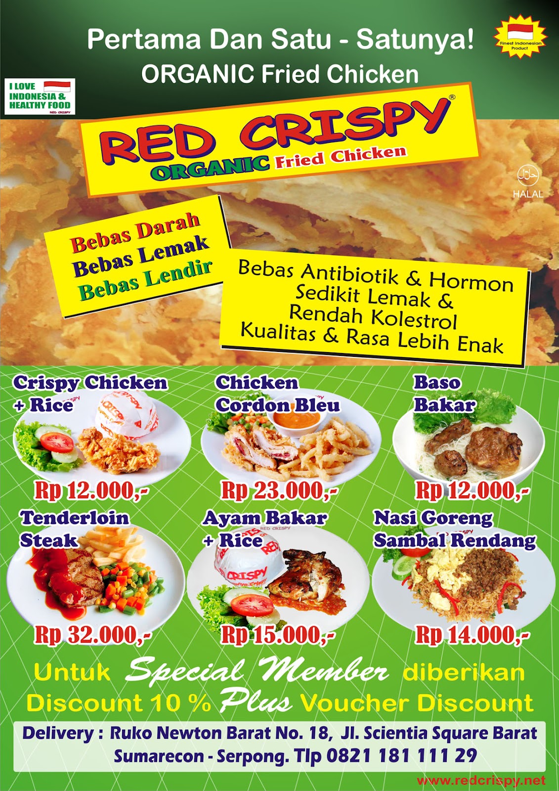 Red Crispy Organic Chicken: Materi Iklan Red Crispy