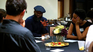 Dr. Michael Fisher and Rev. Jennifer Bailey at an early People's Supper event at Vanderbilt University in 2017.