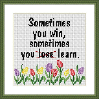 Sometimes you win funny cross stitch - Tango Stitch