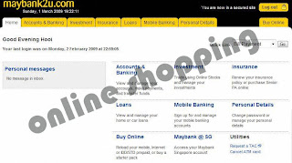 Online Financial Service Homepage