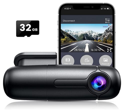 Blueskysea B1W Small WiFi Dash Cam Camera for Car