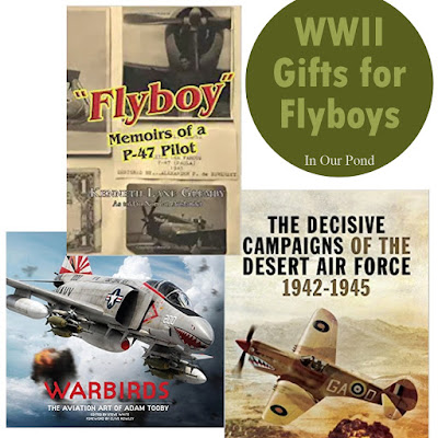 World War Two Gifts for Flyboys- a gift guide from In Our Pond #christmas #holidays #ww2 #flyboy #airplanes #mustang #spitfire #axisandallies