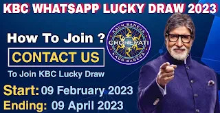 KBC Whatsapp Lucky Draw Number Whatsapp KBC Lottery Number