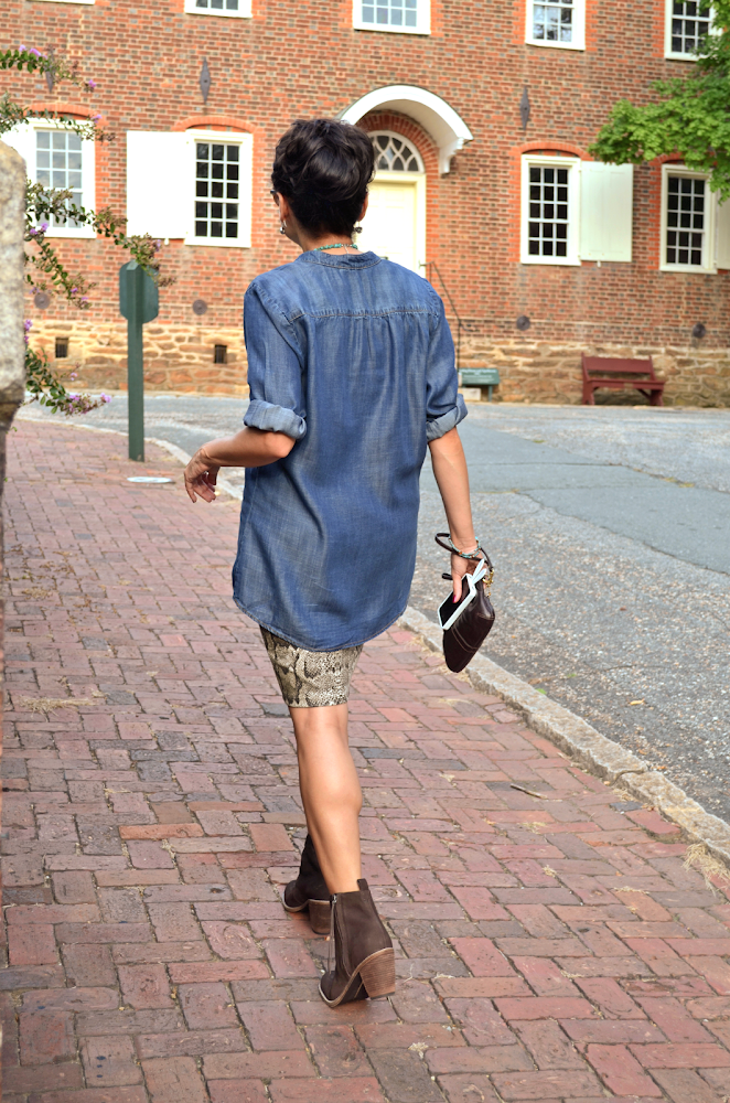 Chambray Shirt Street Style