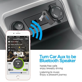 UNIVERSAL BLUETOOTH / 3.5MM AUDIO RECEIVER - BLACK