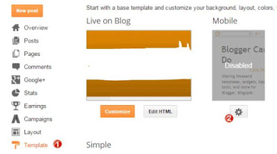 Mengaktifkan Template Blog Responsive