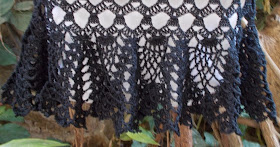 Sweet Nothings Crochet free crochet pattern blog, free crochet skirt pattern, photo of stitch detail for border  of Zara's skirt,