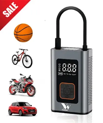Wireless Air Pump for Cars, Bikes, Cycles, and Footballs