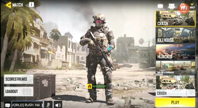 Call of Duty : Mobile Main menu