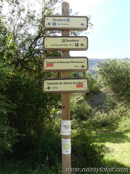 Estación de Cortes - Estación de Benaoján por el sendero del río Guadiaro