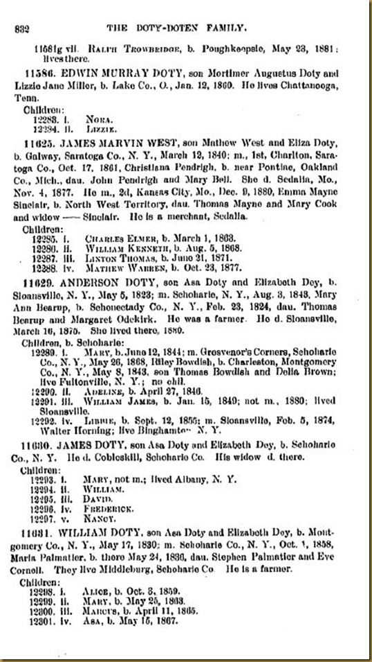 Doty-Doten Family In America-The Family of Joseph Doty208