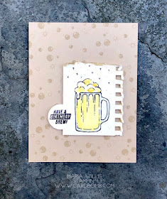 #cardbomb, #stampinup, #mixeddrinks, #cards, #stamps, #ink, #paper, #papercraft, #create, #creative, #handmade, #beer, #bubbleover, #happybirthday, #watercolor, #masculine, 